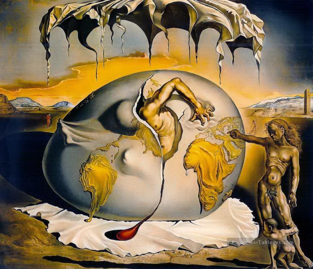 Niño geopolítico contemplando el nacimiento del hombre nuevo 2 Salvador Dalí Pintura al óleo